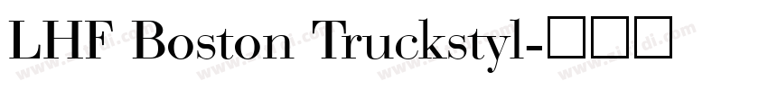 LHF Boston Truckstyl字体转换